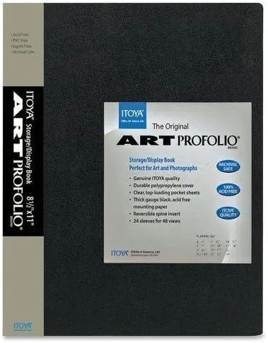 Itoya Art Profolio Original Presentation Book - 48 Capacity - 8.5in X 11in