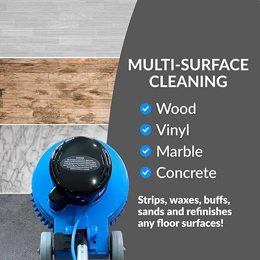 Prolux Core Medium Duty Single Pad Commercial Polisher Floor Buffer Machine Tile Scrubber, 13 Inch Medium Duty