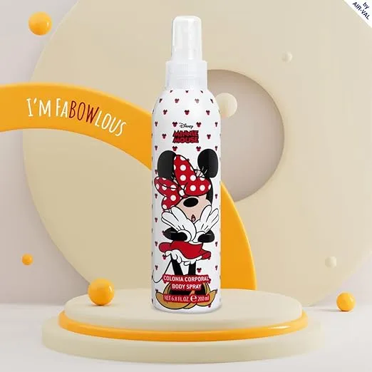 Disney Minnie Mouse Body Spray for Girls by Air Val International, Multi, 6.8 Ounce