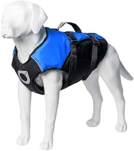 Float Doggy Life Jacket, Ergonomic Dog Life Vest for Swimming, Patented Design for Secure Fit, Large, Blue