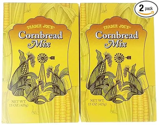 Trader Joe's Cornbread Mix 15 oz (Pack of 2)
