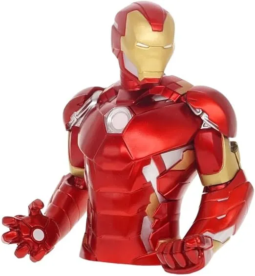 Avengers Iron Man Bust Bank Multi-colored, 4"