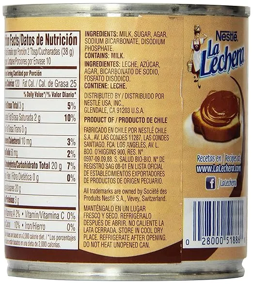 La Lechera Dulce De Leche, 13.4-Ounce Container (Pack of 6)