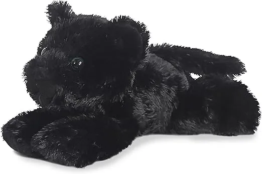 Aurora® Adorable Mini Flopsie™ Onyx™ Stuffed Animal - Playful Ease - Timeless Companions - Black 8 Inches