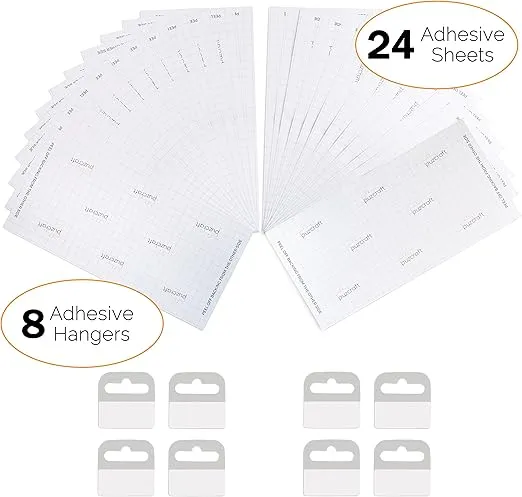Puzcraft Puzzle Saver Adhesive Sheets (24 Sheets) Easiest Alternative to Messy Puzzle Glue