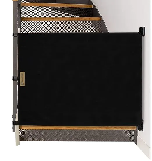 The Stair Barrier Baby and Pet Gate: Banister to Wall Baby Gate - Safety Gates for Kids or Dogs - Fabric Baby Gate for Stairs with Banisters- 36" - 43" Wide, 32" Height - Made in The USA, New 2027