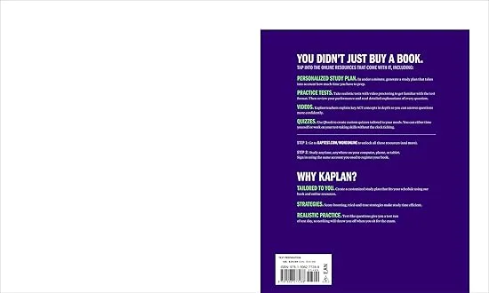 ACT Prep Plus 2024: Study Guide includes 5 Full Length Practice Tests, 100s of Practice Questions, and 1 Year Access to Online Quizzes and Video Instruction (Kaplan Test Prep)