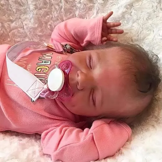 Xiashrk Reborn Baby Dolls Girl, 18 inches Realistic Newborn Baby Sleeping Dolls with Soft Silicone Vinyl Full Body, Lifelike Cute Baby Dolls for 3+ Year Old Girls, Reborn Doll Gift Set