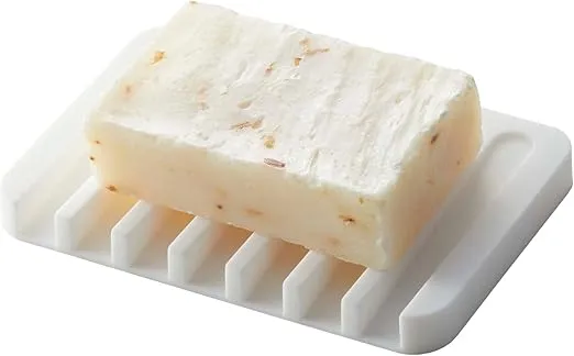 Yamazaki Home Soap Tray - Silicone Holder Dish for Sink, Silicone, No Assembly Req.