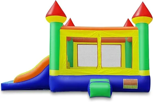 Cloud 9 Commercial Grade Mega Double Slide Castle Bounce House with Blower - 100% PVC 22' x 15' Inflatable Bouncer