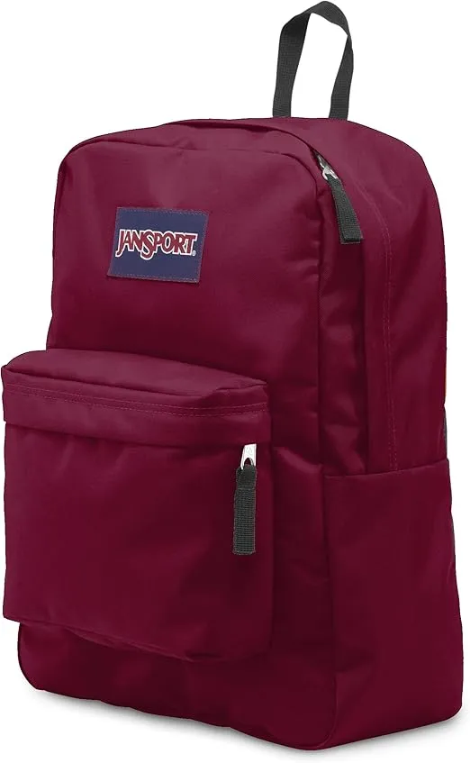 JanSport SuperBreak One Backpacks - Durable, Lightweight Bag with 1 Main Compartment, Front Utility Pocket with Built-in Organizer - Premium Backpack, Russet Red