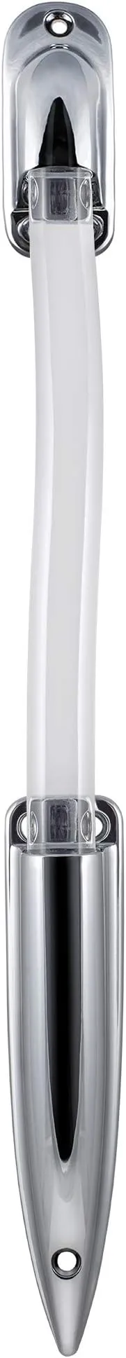 RecPro RV Entry Door Assist Handle | S Style Bar | Chrome Plated | Optional LED Color (No Light)