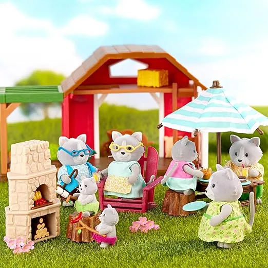 Li’l Woodzeez – Toy Patio – Doll Furniture – Playhouse Accessories – Playset for Kids – 3 Years + – Outdoor Patio Set