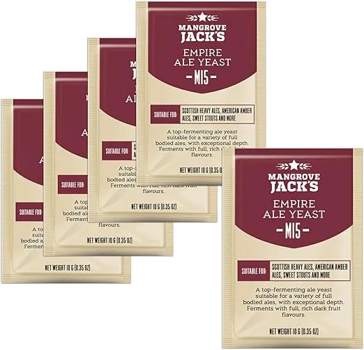 5x Mangrove Jack's Craft Series Yeast M15 Empire Ale (10g)