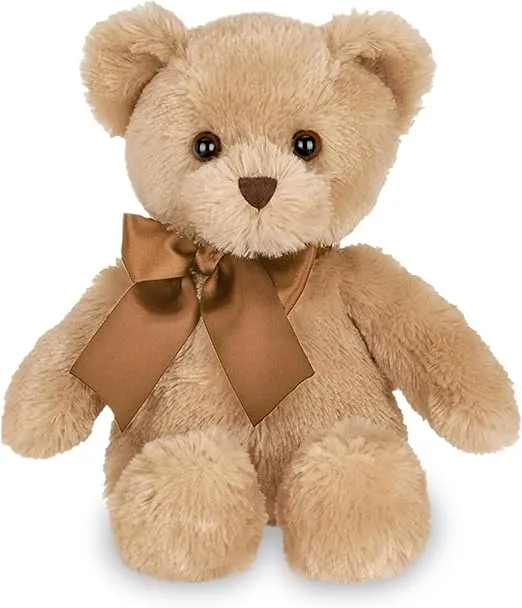Bearington Collection Lil' Honey The Brown Teddy Bear Plush, 12 Inch Bear Stuffed Animal