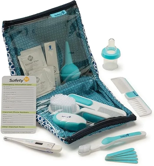 Safety 1st Deluxe 25-Piece Baby Healthcare and Grooming Kit (Arctic Blue)