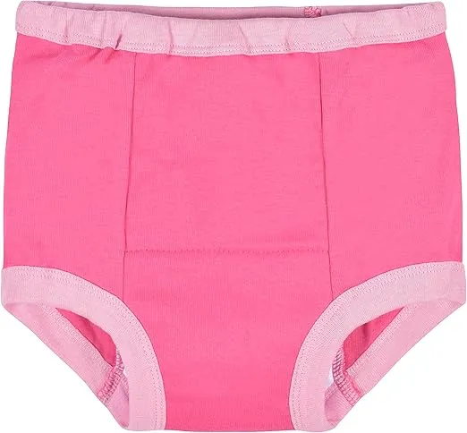 Gerber Baby Girls' Infant Toddler 4 Pack Potty Training Pants Underwear
