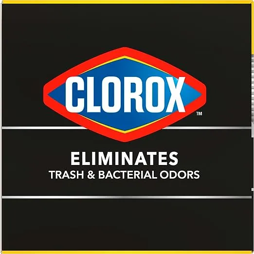 Glad Trash Bags, Large Drawstring Garbage Bags ForceFlex with Clorox, 30 Gallon, Mountain Air, 25 Count
