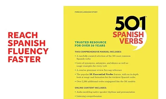 501 Spanish Verbs, Tenth Edition (Paperback or Softback)