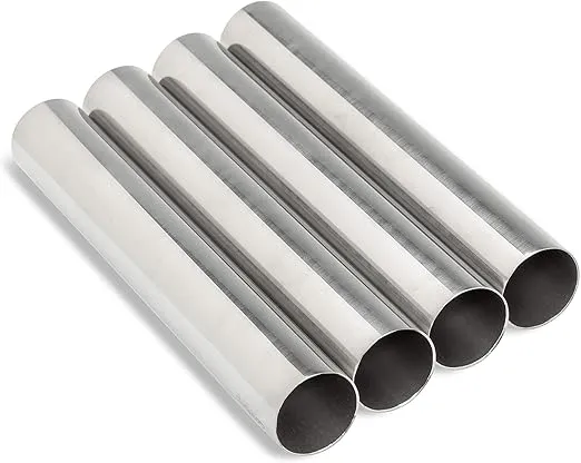 Ateco Cannoli Kit, Includes 4 Stainless Steel Cannoli Forms & Authentic Italian Recipe, Each Form Measures 5.63 by .88-Inches Diameter