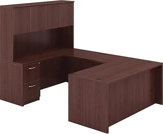 Lorell Desk Shell, 60 by 30 by 29-1/2-Inch, Mahogany