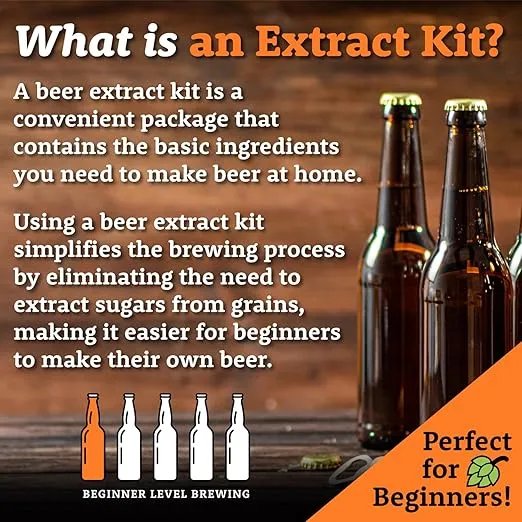 My Brew Supply Irish Red Beer Extract Kit | Pale Dry Malt Extract | Caramel 40L & 120L | Roasted Barley | East Kent Goldings Pellet Hops | Fermentis Safale Yeast | Priming Sugar | 5 Gallon Yield