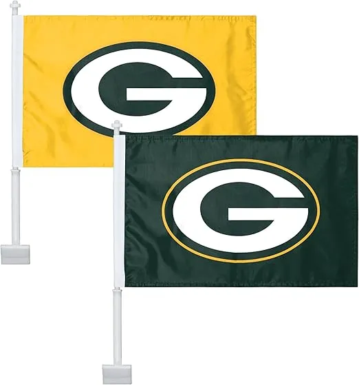 foco NFL 2 Pack Solid Car Flag