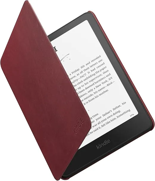 All-new Amazon Kindle Paperwhite and Kindle Colorsoft Signature Edition Case, Lightweight and Foldable Protective Cover - Premium Leather