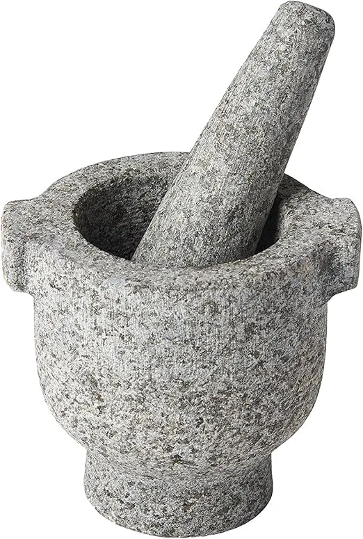 Fox Run Mortar and Pestle with Flange, Granite