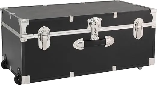 30 in. Seward Explorer Trunk with Wheels & Lock Black