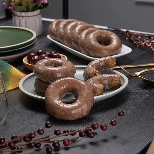 Katz Gluten Free Pumpkin Spice Glazed Donuts | Dairy Free, Nut Free, Soy Free, Gluten Free | Kosher (1 Pack of 6 Donuts, 10.5 Ounce)