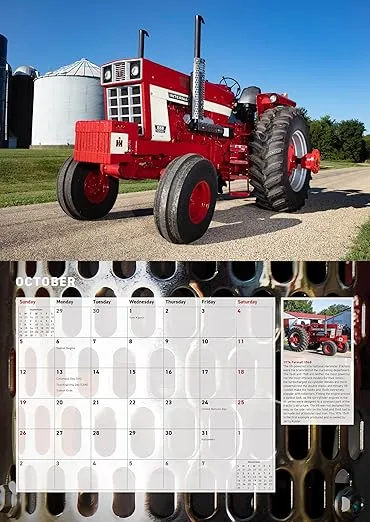 Farmall Tractors Calendar 2025