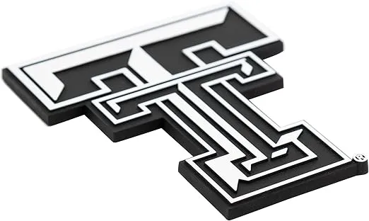 Desert Cactus Texas Tech University Metal 3D Auto Car Emblem Sticker Chrome TTU Red Raiders Premium Truck Vehicle Emblems