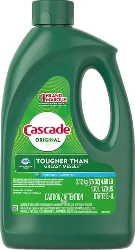 Cascade Dishwasher Detergent Gel, Fresh Scent, 75 oz