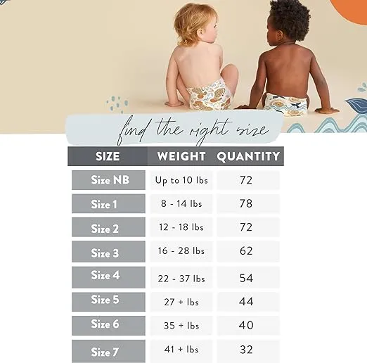 The Honest Company Clean Conscious Diapers | Plant-Based, Sustainable | All The Letters + It's a Pawty | Club Box, Size 6 (35+ lbs), 40 Count