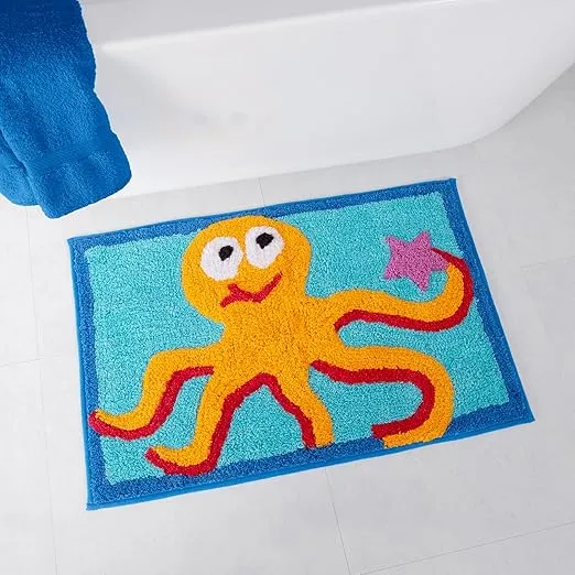 Allure Home Creation Fish Tails 100% Cotton 20"x30" Oblong Bath Rug