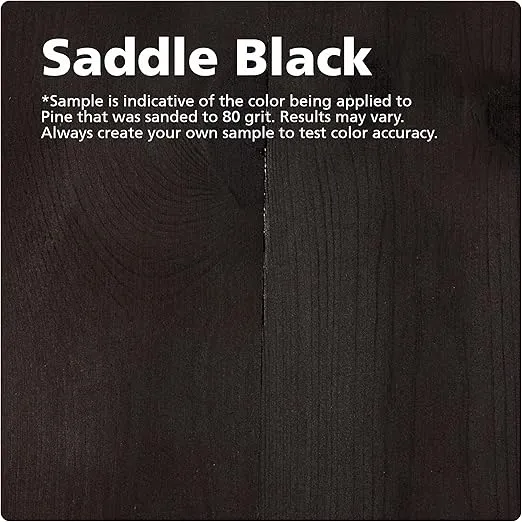 Rubio Monocoat DuroGrit Outdoor Wood Oil, Stain & Sealer - Saddle Black | 1 Layer, UV Protection for Deck, Fence & Furniture | 30 ml Sample