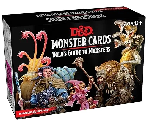 Dungeons & Dragons Spellbook Cards: Volo's Guide to Monsters (Monster Cards, D&D Accessory)