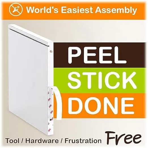 Way Basics DVD Storage Media Shelf - Holds 30 PS5 Games Bluray (Tool-free Assembly)