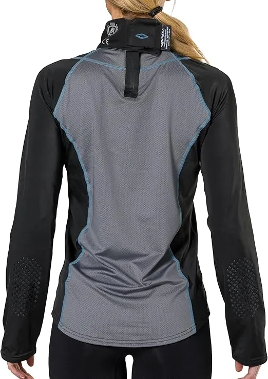 Shock Doctor Youth Girls Compression Shirt with Neckguard for Hockey.