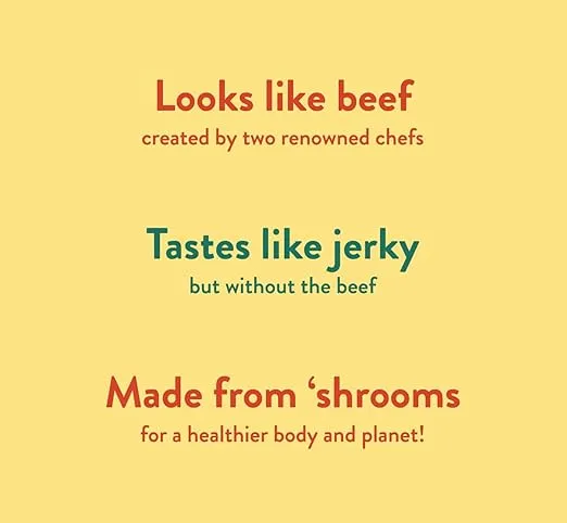 Moku Plant-Based Mushroom Jerky, Korean BBQ (3 Pack) Vegan Beef Jerky, Gluten Free, Soy-Free, Non-Gmo Vegan Snacks, Vegan Meat No Artificial Sweetener Vegan Food, Healthy Snacks, 2.0 Oz Ea