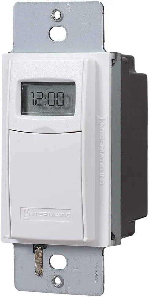 Intermatic EI600WC Decorator Digital In-Wall 7-Day Astronomic Timer, White