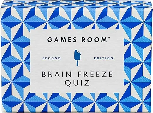 Ridley’s Brain Freeze Trivia Card Game – Trivia Games for Adults and Kids – 2+ Players – Includes 140 Unique Question Cards – Fun Quiz Cards That Make a Great Gift