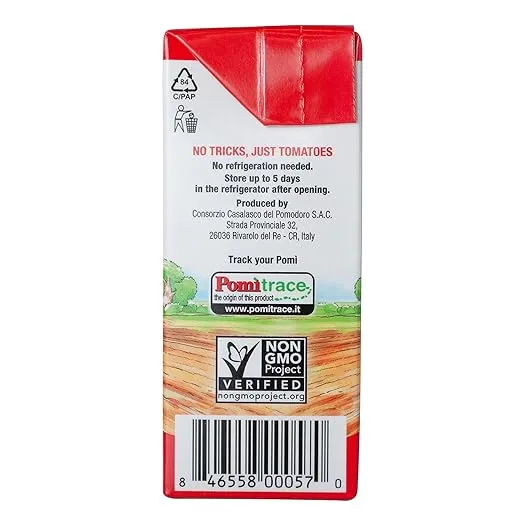 Pomì Chopped Tomatoes - Italian Chopped Tomato Made from All Natural 100% Fresh Italian Tomatoes - No Additives or Preservatives - Crushed Tomatoes - Italian Tomatoes Crushed 13.8oz (Pack of 12)