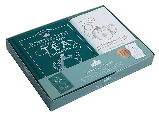 The Official Downton Abbey Afternoon Tea Cookbook Gift Set [book + tea towel] (Downton Abbey Cookery)