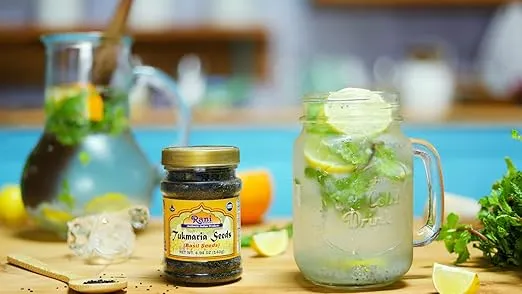 Rani Tukmaria (Natural Holy Basil Seeds) 4.94oz (140g) Used for Falooda / Sabja Dessert, Spice & Ayurveda Herbal ~ Gluten Friendly | NON-GMO | Kosher | Vegan | Indian Origin