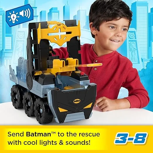 Fisher-Price Imaginext DC Super Friends Batman Toy Transforming Bat-Tank with Lights Sounds & Figure for Pretend Play Kids Ages 3+ Years