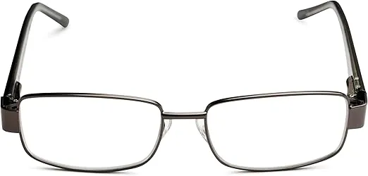 Foster Grant Men's Wes Multifocus Reading Glasses Rectangular