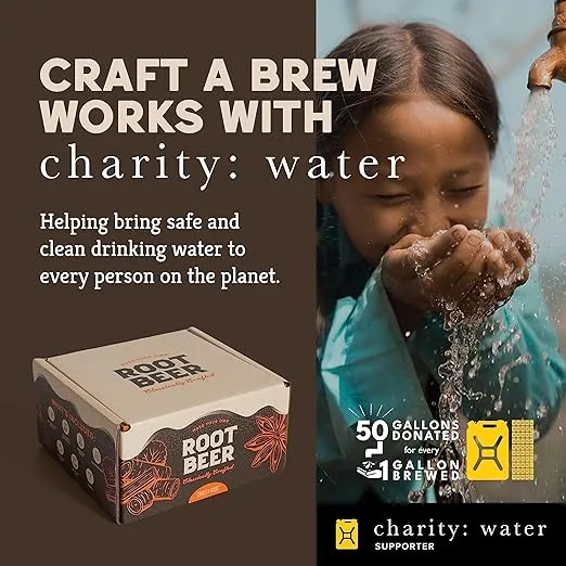 Craft A Brew - Root Beer Kit - DIY Root Beer Making Kit - Make Your Own Craft Root Beer - Complete Equipment and Supplies - Starter Home Brewing Kit - 1 Gallon