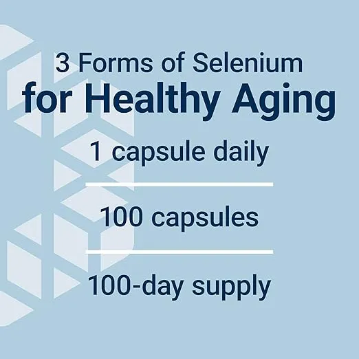 Life Extension Super Selenium Complex with Vitamin E – Cellular Health & Longevity Support – Gluten-Free, Non-GMO, Vegetarian –100 Capsules(Pack of 1)
